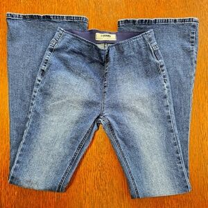 Rock & Roll Denim High Rise Flare Bell Bottom Dark Wash Jeans 27